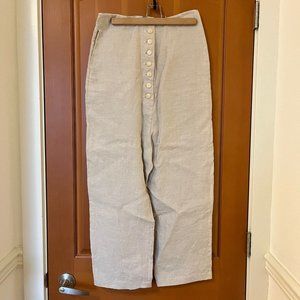 SHAINA MOTE | beige linen trousers